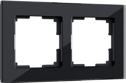 Рамка универсальная Werkel Favorit 2-м. стекло черный фото Рамка универсальная Werkel Favorit 2-м. стекло черный картинка